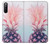 S3711 Ananas rose Etui Coque Housse pour Sony Xperia 10 III Lite