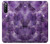 S3713 Graphique violet améthyste à quartz imprimé Etui Coque Housse pour Sony Xperia 10 III Lite