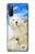 S3794 Ours polaire arctique amoureux de la peinture de phoque Etui Coque Housse pour Sony Xperia 10 III Lite