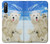 S3794 Ours polaire arctique amoureux de la peinture de phoque Etui Coque Housse pour Sony Xperia 10 III Lite