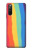 S3799 Arc-en-ciel aquarelle vertical mignon Etui Coque Housse pour Sony Xperia 10 III Lite