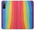 S3799 Arc-en-ciel aquarelle vertical mignon Etui Coque Housse pour Sony Xperia 10 III Lite