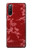 S3817 Motif de fleurs de cerisier floral rouge Etui Coque Housse pour Sony Xperia 10 III Lite