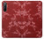 S3817 Motif de fleurs de cerisier floral rouge Etui Coque Housse pour Sony Xperia 10 III Lite