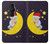 S2849 Mignon Lune Nuit Sleepy Chouette Etui Coque Housse pour Sony Xperia Pro-I