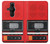 S3204 Rouge Cassette Recorder graphique Etui Coque Housse pour Sony Xperia Pro-I