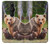 S3558 Famille d'ours Etui Coque Housse pour Sony Xperia Pro-I