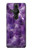 S3713 Graphique violet améthyste à quartz imprimé Etui Coque Housse pour Sony Xperia Pro-I