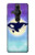 S3807 Killer Whale Orca Lune Pastel Fantaisie Etui Coque Housse pour Sony Xperia Pro-I