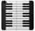 S3078 Black and White Piano Keyboard Etui Coque Housse pour iPhone 5 5S SE