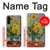S2937 Claude Monet Bouquet de tournesols Etui Coque Housse pour Samsung Galaxy A13 4G