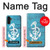 S3053 Marin Blue Anchor Etui Coque Housse pour Samsung Galaxy A13 4G
