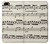 S3082 Music Sheet Etui Coque Housse pour iPhone 5 5S SE