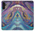 S3676 Pierre de marbre abstraite colorée Etui Coque Housse pour Samsung Galaxy A13 4G