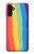 S3799 Arc-en-ciel aquarelle vertical mignon Etui Coque Housse pour Samsung Galaxy A13 4G