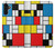 S3814 Composition de dessin au trait Piet Mondrian Etui Coque Housse pour Samsung Galaxy A13 4G