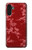 S3817 Motif de fleurs de cerisier floral rouge Etui Coque Housse pour Samsung Galaxy A13 4G