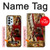 S0817 indien rouge Etui Coque Housse pour Samsung Galaxy A23