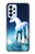 S1130 licorne Cheval Etui Coque Housse pour Samsung Galaxy A23