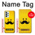 S1145 Soleil jaune Mustache Etui Coque Housse pour Samsung Galaxy A23