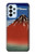 S2390 Katsushika Hokusai Fuji Rouge Etui Coque Housse pour Samsung Galaxy A23