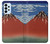 S2390 Katsushika Hokusai Fuji Rouge Etui Coque Housse pour Samsung Galaxy A23