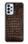 S2850 Imprimé alligator marron Peau graphique Etui Coque Housse pour Samsung Galaxy A23