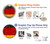 S2935 Allemagne Drapeau Carte Etui Coque Housse pour Samsung Galaxy A23