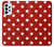 S2951 Rouge Pois Etui Coque Housse pour Samsung Galaxy A23