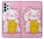 S3025 Rose Maneki Neko chat chanceux Etui Coque Housse pour Samsung Galaxy A23