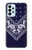 S3357 Marine Bleu Bandana Motif Etui Coque Housse pour Samsung Galaxy A23