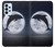 S3510 Dauphin Lune Nuit Etui Coque Housse pour Samsung Galaxy A23