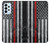S3687 Drapeau américain de pompier mince ligne rouge Etui Coque Housse pour Samsung Galaxy A23