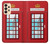 S2059 Angleterre britannique Cabine téléphonique Minimaliste Etui Coque Housse pour Samsung Galaxy A33 5G
