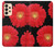 S2478 fleur rouge Daisy Etui Coque Housse pour Samsung Galaxy A33 5G