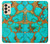 S2688 Aqua Copper Turquoise Graphic Gemme Etui Coque Housse pour Samsung Galaxy A33 5G