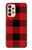 S2931 Rouge Buffle motif de vérification Etui Coque Housse pour Samsung Galaxy A33 5G