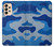 S2958 Armée Bleu Camo Camouflage Etui Coque Housse pour Samsung Galaxy A33 5G