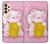S3025 Rose Maneki Neko chat chanceux Etui Coque Housse pour Samsung Galaxy A33 5G