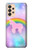 S3070 Arc en ciel pastel ciel Licorne Etui Coque Housse pour Samsung Galaxy A33 5G