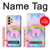 S3070 Arc en ciel pastel ciel Licorne Etui Coque Housse pour Samsung Galaxy A33 5G