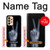 S3101 X-ray doigts Signe de paix Etui Coque Housse pour Samsung Galaxy A33 5G
