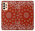 S3355 Motif Bandana Rouge Etui Coque Housse pour Samsung Galaxy A33 5G