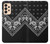 S3363 Motif Bandana Noir Etui Coque Housse pour Samsung Galaxy A33 5G