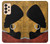 S3453 Africaine Reine Néfertiti Silhouette Etui Coque Housse pour Samsung Galaxy A33 5G