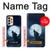 S3693 Pleine lune du loup blanc sinistre Etui Coque Housse pour Samsung Galaxy A33 5G