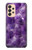 S3713 Graphique violet améthyste à quartz imprimé Etui Coque Housse pour Samsung Galaxy A33 5G