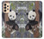 S3793 Peinture de neige mignon bébé panda Etui Coque Housse pour Samsung Galaxy A33 5G