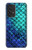 S3047 Vert Sirène écailles de poisson Etui Coque Housse pour Samsung Galaxy A53 5G