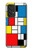 S3814 Composition de dessin au trait Piet Mondrian Etui Coque Housse pour Samsung Galaxy A53 5G